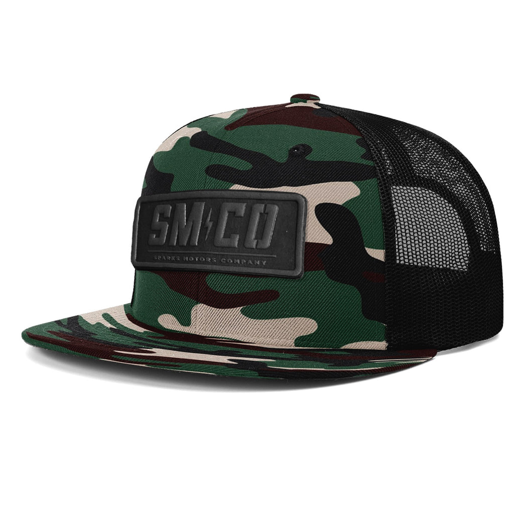 Sparks Motors Camo Leather Patch Snapback – SparksMotors